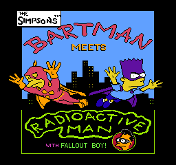 The Simpsons Bartman Meets Radioactive Man screenshot 3 for NES